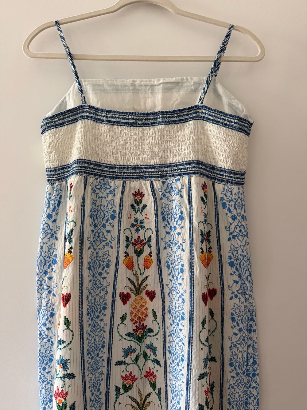 FARM Rio White Pineapple Maxi Dress with Gold Trim - Picture 4 of 4